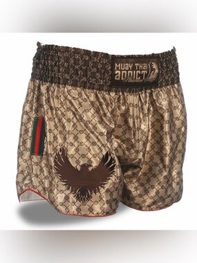 Muay Thai Addict Platinum Series GG Designer Style Fight Shorts Y2K Archive XS